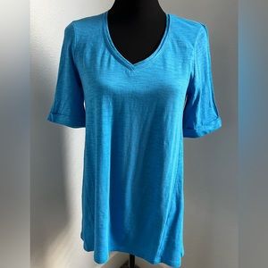 NWT Chico’s Seamed Slub T-Shirt Size 00 (US Size XS-2)